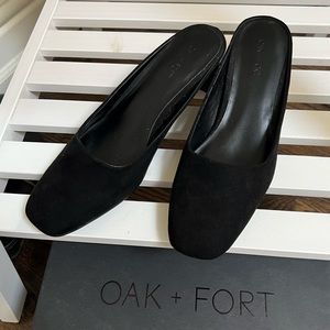 Black mules from OAK + FORT